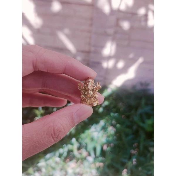 Hinduism Ganesha Elephant Head God Statue Red Velvet Box Powerful Success Amulet Jewelry Vintage Gifts Protect Health Lucky