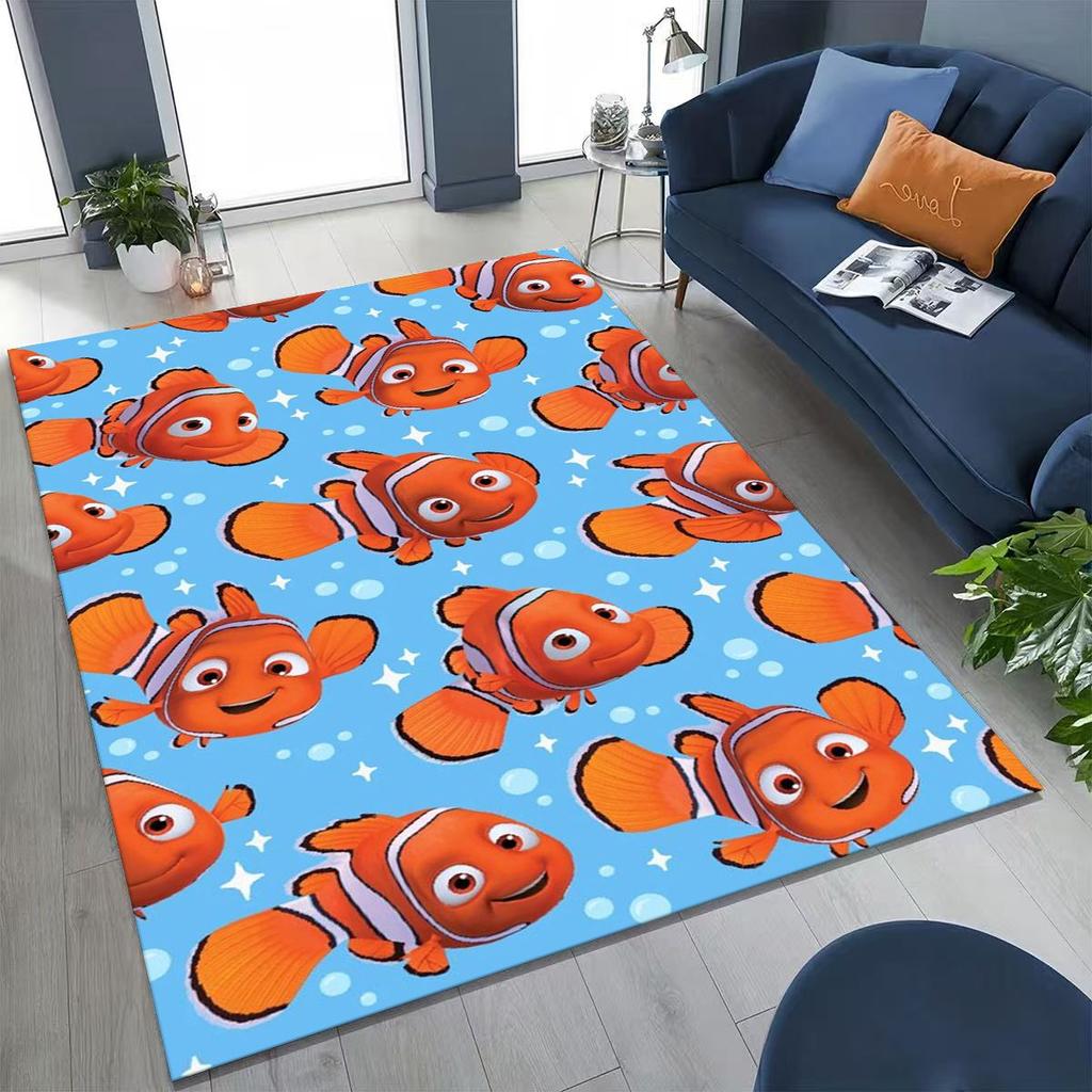3D kreslený koberec Podmořský svět Hledá se Nemo pro ložnici, obývací pokoj, pohovku, dekorace na vchodové dveře domu, velká protiskluzová podlahová rohožka pro děti, dárek