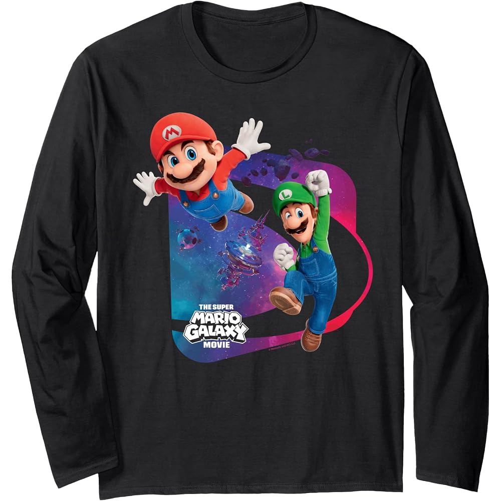 Super Mario Galaxy Movie Mario & Luigi Adventure Long Sleeve Tee