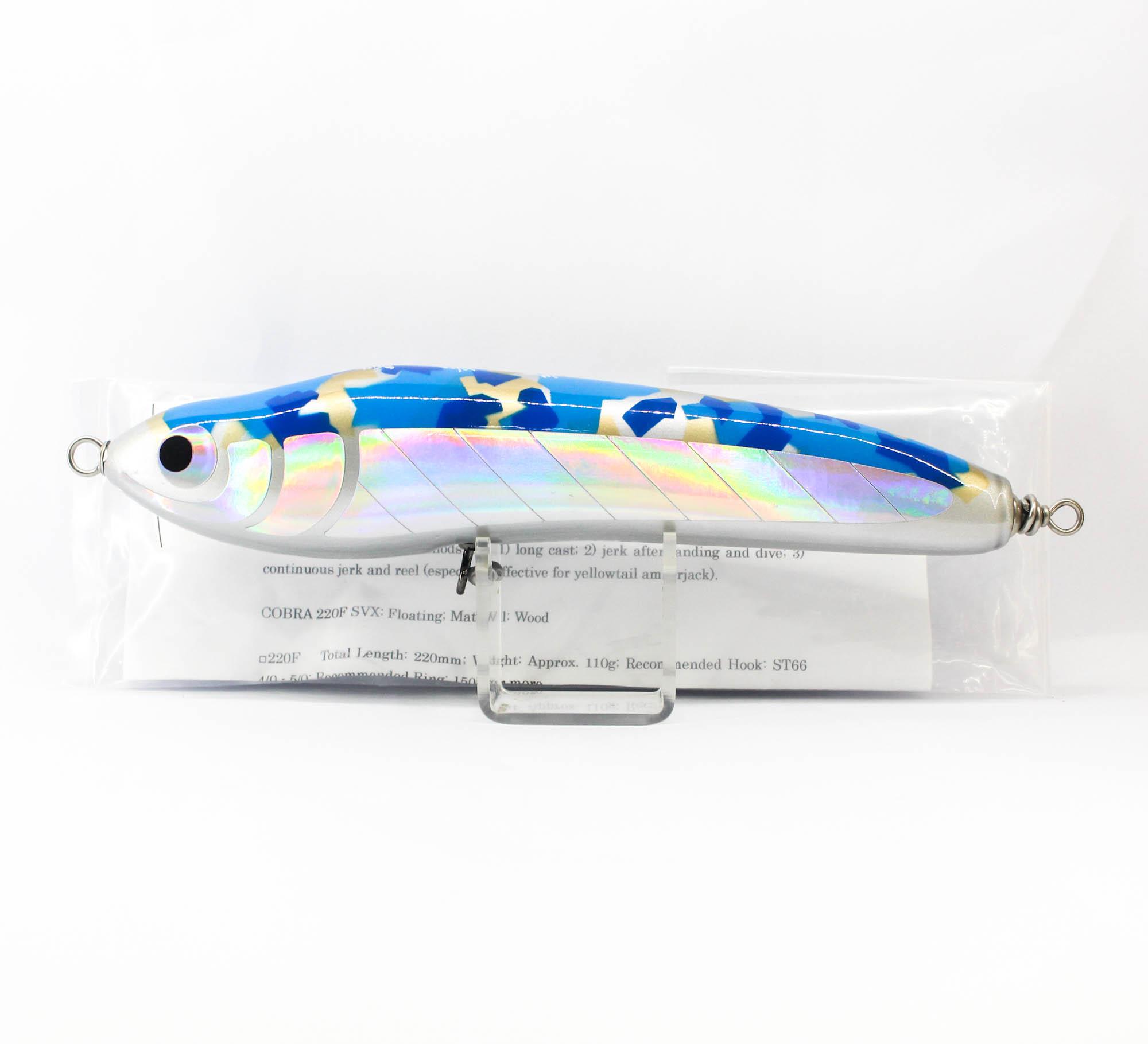 

Sea VentureX Stickbait Cobra 220F Плавуча приманка 110 грамів Синій камуфляж (0787)