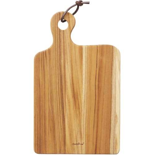 Chaba Tree Lyra Serving Board, Rectangle, Medium, with Leather Cord, CU69