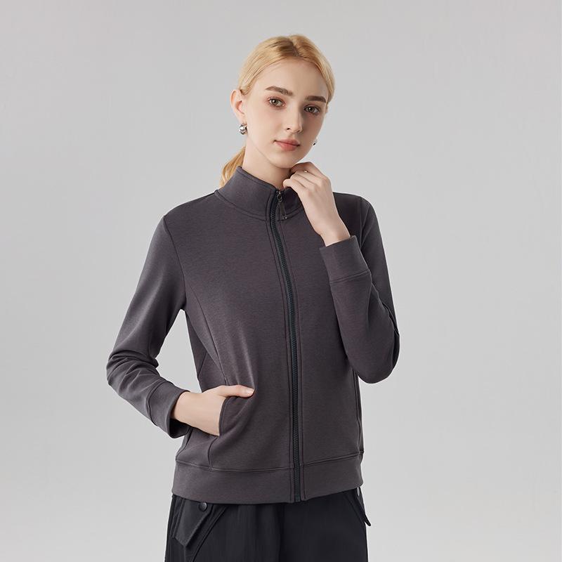 Women's Canary Jacket: Autumn/Winter Casual Cardigan, Stand-Up Collar, Windproof, Thickened, Warm Sports Top.