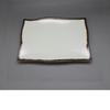 Wutuo Commercial Imitation Porcelain Rectangular Wavy Dish
