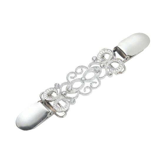 Pullover-Clip Leicht Rostbeständig Gürtel-Korsett Legierung Hemden Fixier-Clip Jacken Strickjacken Schals Zubehör