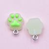 Transparent Resin Cat Paw Pendant for DIY Jewelry