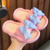 Summer New Kids Home Shoes Anti Slip Soft Sole Girls Bath Slipper Cartoon Cute Flower Bow Princess Slippers Children Beach Shoes