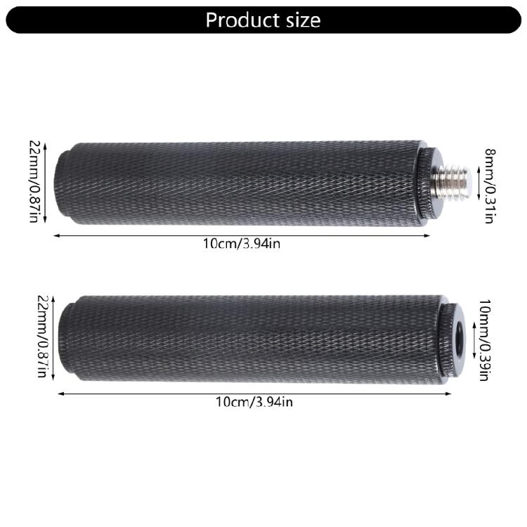 Adaptor Extensie Trepied Aluminiu Filet Femeie la Femeie/Bărbat la Femeie Pentru Lumină de Umplere Echipament Cameră