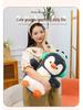 Chubby Penguin Plush Toy with Fun Headphones - Cute Cartoon Doll Gift for Girls