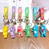 Rainbow Love Bear Keychain Pendant Creative Rainbow Bear Car Key Chain Schoolbag Small Pendant Gift