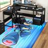 1pc Mega Man Anime Cartoon Design Office Chair Mat Non-Slip Carpet for Home Decor, Suitable for Office, Living Room, Bedroom, Game Room - Perfect Gift