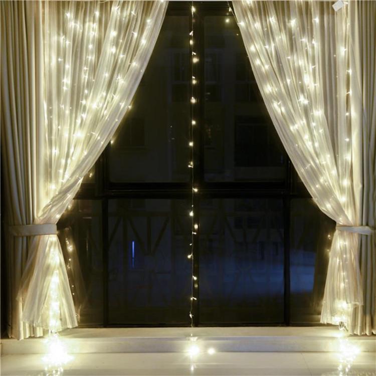 3x3 Meter 300 LED Curtain and Icicle String Lights - Indoor/Outdoor Christmas & Decorative Lighting