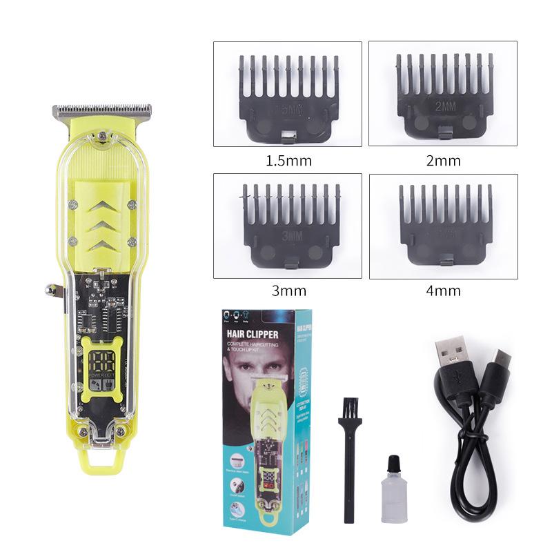 T9 Cross-Border Electric Hair Clipper for Bald & Oil Heads with Carving Razor