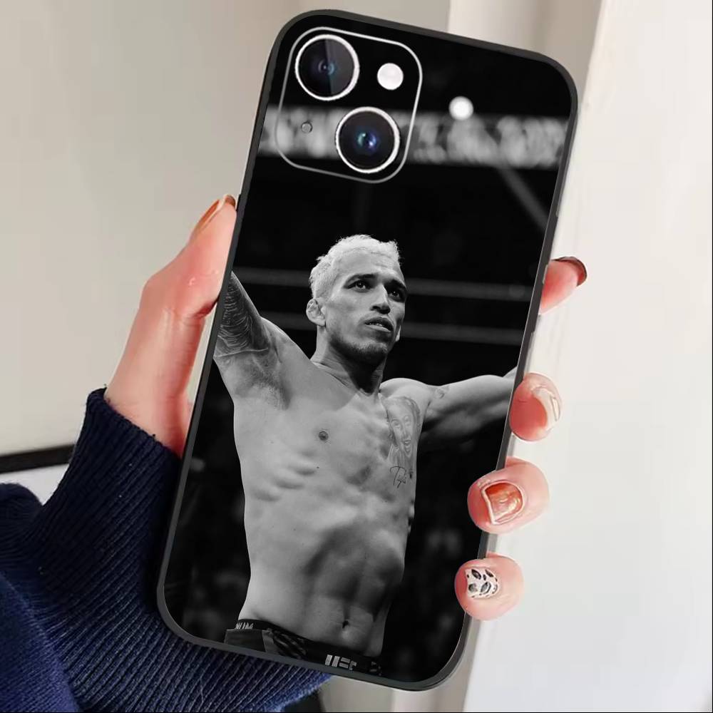 

Чохол для телефону U-Ufc Charles Oliveira для iPhone17,16,15,14,13,12 Plus,Max М який силіконовий Чорний iPhone16plus