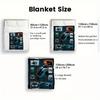 Orca Whale Art Collection 2D Flat Pattern Flannel Blanket, High Quality All Seasons, Home Decor, Warmth and Comfort, Perfect for Christmas Gifts.