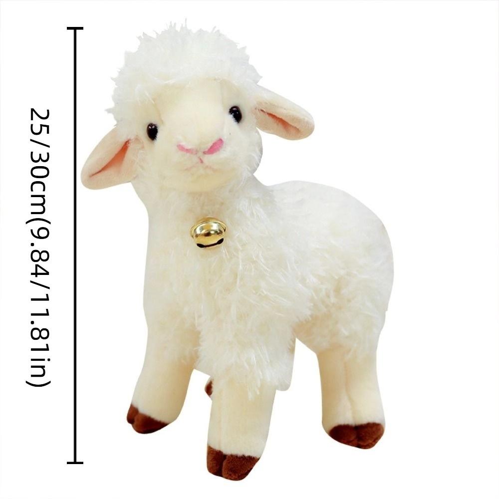 Fluffy Big Ears Sheep Plush Toys PP Cotton Baby Sheep Keychain Baby Lamb Plush Doll Kids Gift