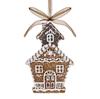 Gingerbread Pendant House Chapel 10X6.5X1Cm