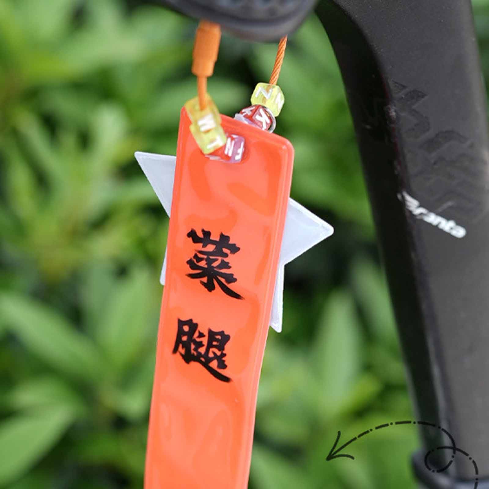 

Seat Cushion Reflective Ribbons – High-Brightness Safety , Mountain & Road Bike Hanging Ornament, Riding Gear One Size