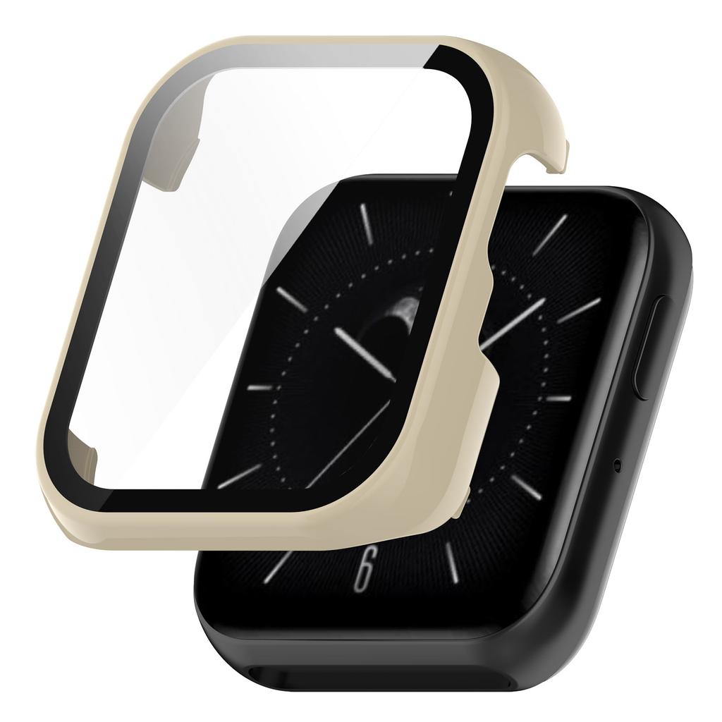 For Oppo Watch SE Watch Case PC Frame with Tempered Glass Screen Film