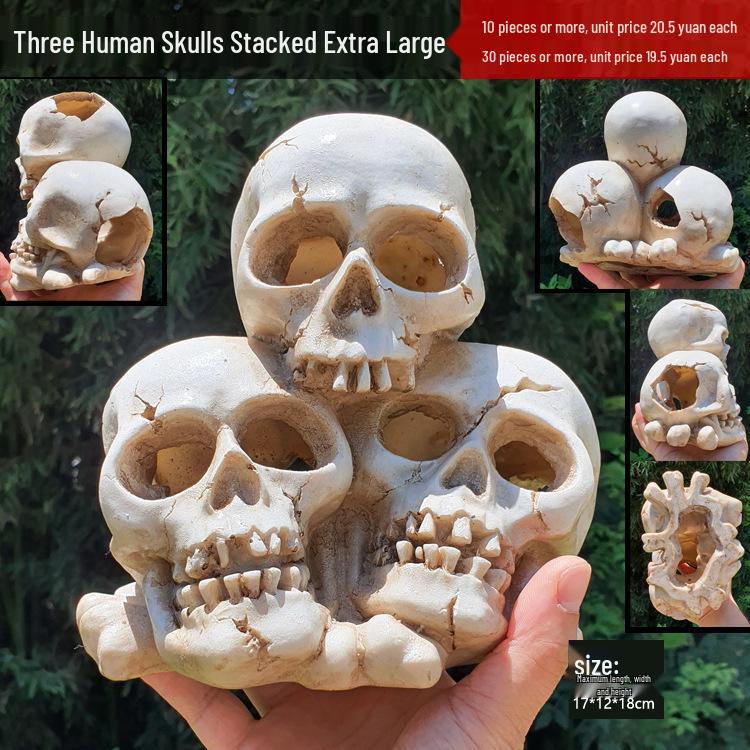 Akril Hüllőtenyésztő Doboz Dekoratív Koponyával