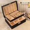 Exquisite Large Multi-Layer Jewelry Box for Necklaces, Ear Studs, Earrings, Rings & More