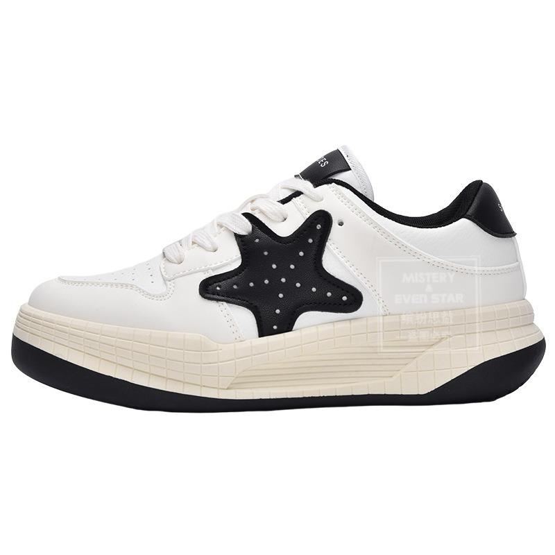 Hot-selling New Platform Star Board Shoes Casual Sports White Shoes 1404