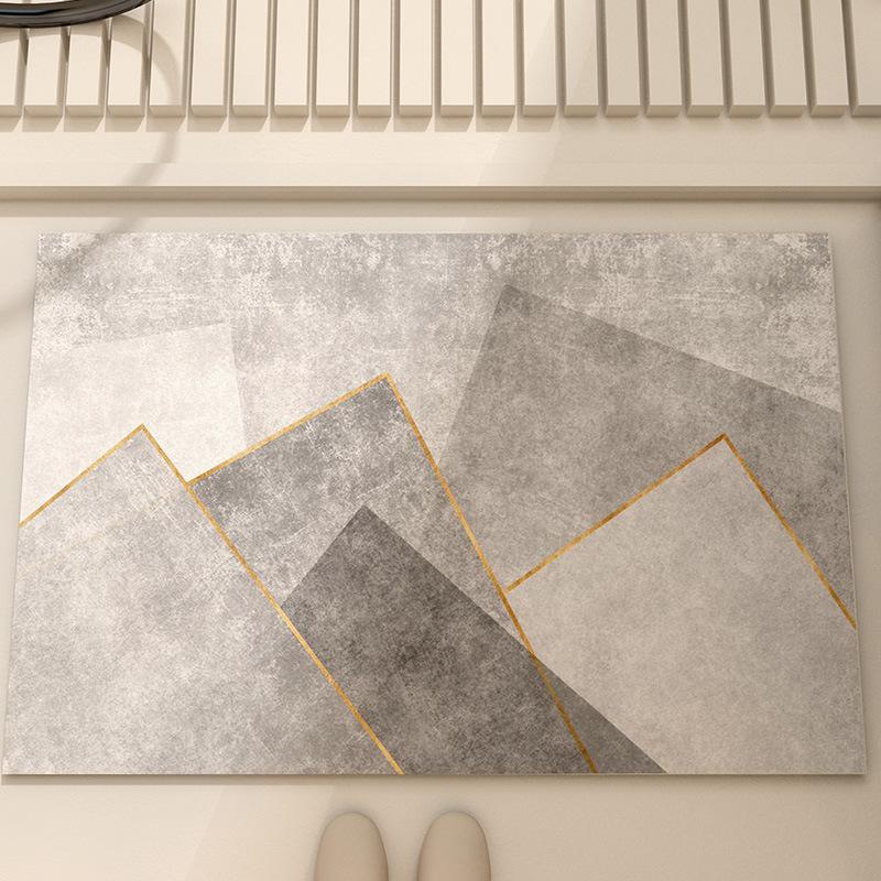 Diatom Mud Floor Mat Dirt-resistant Bathroom Floor Mat High-end Quick-drying Water-absorbing Pad Bathroom Anti-slip Pad Easy-to-maintenance Foot Mat