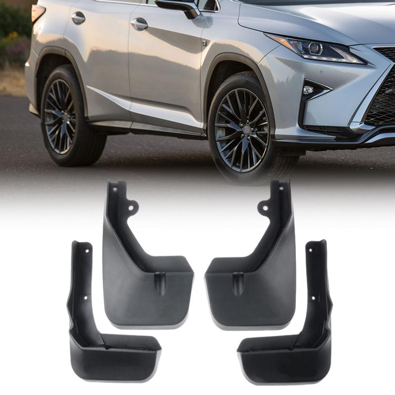 Splash Guards Mud Flap Car Mud Flaps Black Wheel Fender Mudflaps for Lexus RX RX200t RX300 RX350 RX350L F-sport RX450h 2016-