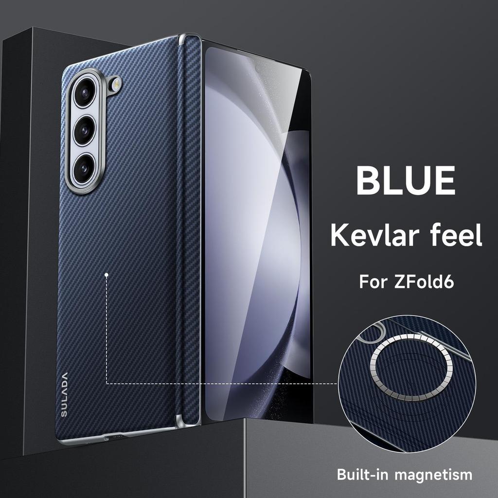 Samsung Z Fold7/6/W23 Kevlar Magnetisches Scharnier Schutz Handyhülle