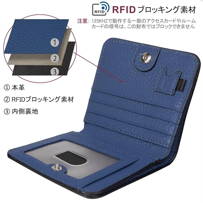 [GADIEMKENSD] Damen Bifold Kartenetui Herren Kompakte und leichte Faltgeldbörse Dünne Mini-Geldbörse Süße Geldscheinklammer Münzleder-Geldbörse RFID-Blockierung Reise