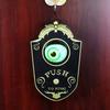 Animated Eyeball Halloween Horror Doorbell with Spooky Sounds LED Hanging Doorbell Trick Or Treat Prop for Halloween Decorations