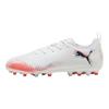 Puma Future 8 Play Mg Versatile Comfortable Low-Top Kids Soccer Shoes Kids Soccer Shoes White Orange-Red Black 108623-01