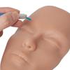 Modelo de Práctica de Silicona de Rostro Humano Simulado para Tatuaje Principiante - Herramienta de Maquillaje para Cejas, Ojos, Labios