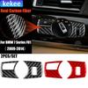 Carbon Fiber Car Accessories Headlight Switch Interior Trim Cover Soft Sticker For BMW 7 Series F01 730li 740li 750li 2009-14