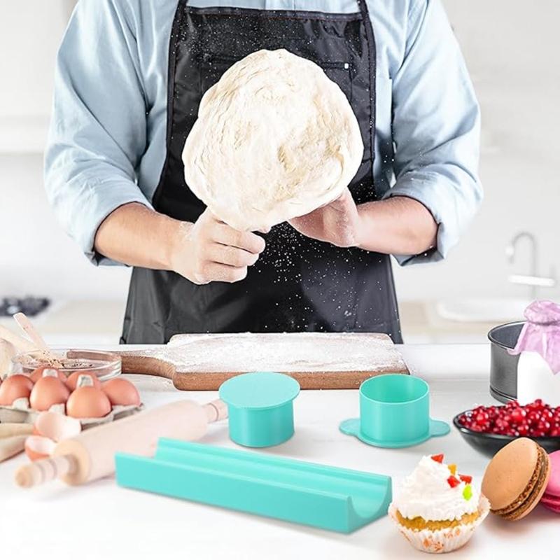 Professional Cake Cutter Mold Dessert Making Set With Storage Plate Tray Creates Perfectly Shape Treats Home Baking Tool