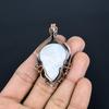 Rainbow Moonstone Pendant Gemstone Jewelry, 999 Copper Wire Wrapped Pendant, Handmade Beautiful Jewelry Pendant