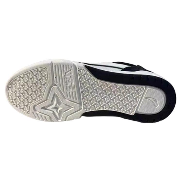 New Anta Slip Resistant Shock Absorbers Lightweight Low Top Skateboard Shoes Women's Ivory White/Basic Black 122338040S-4