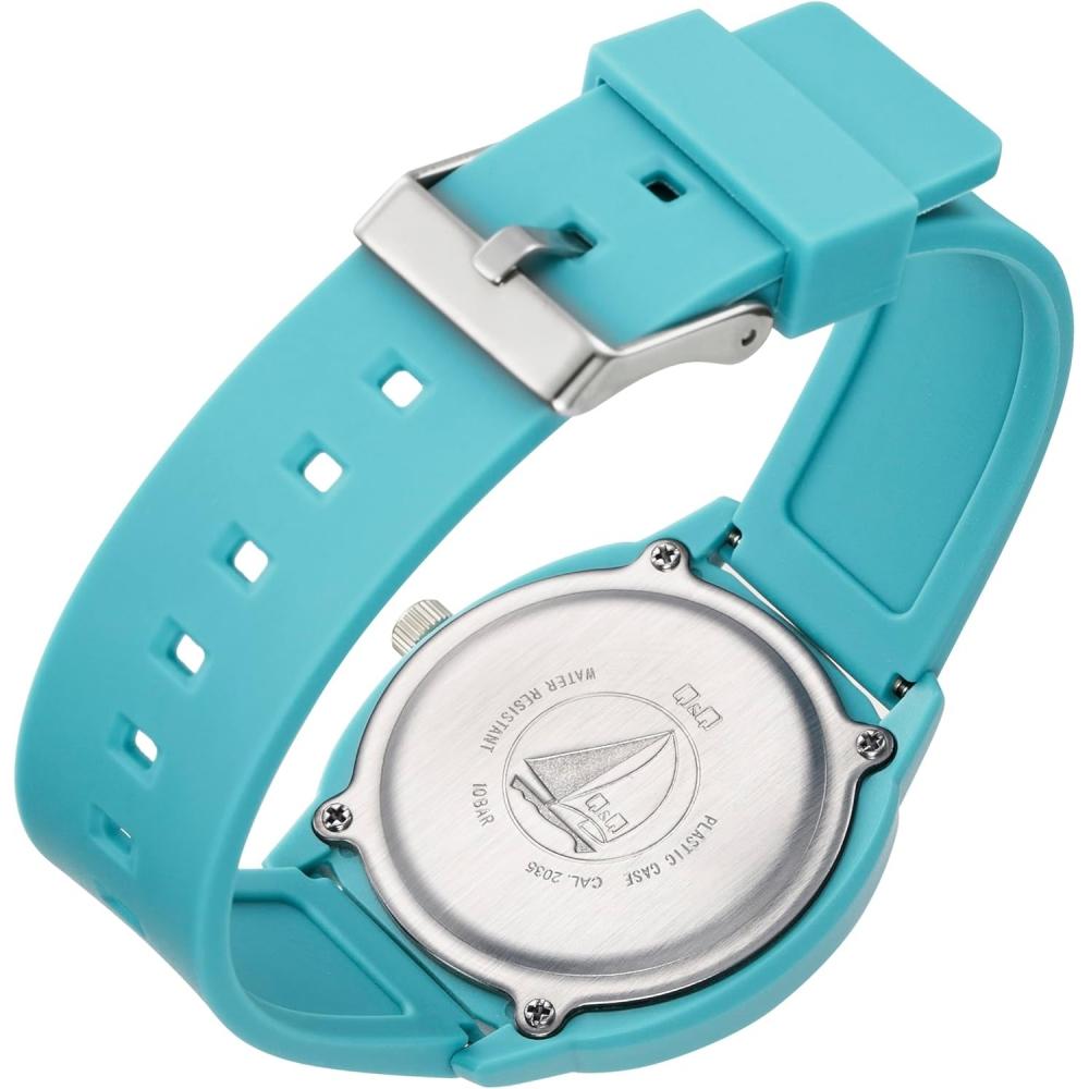 [citizen Q A] Q   Q  10 Atm  Waterproof  Lightweight  Easy To Read Dial  Simple  V52a 504vk  Blue  Ice Blue