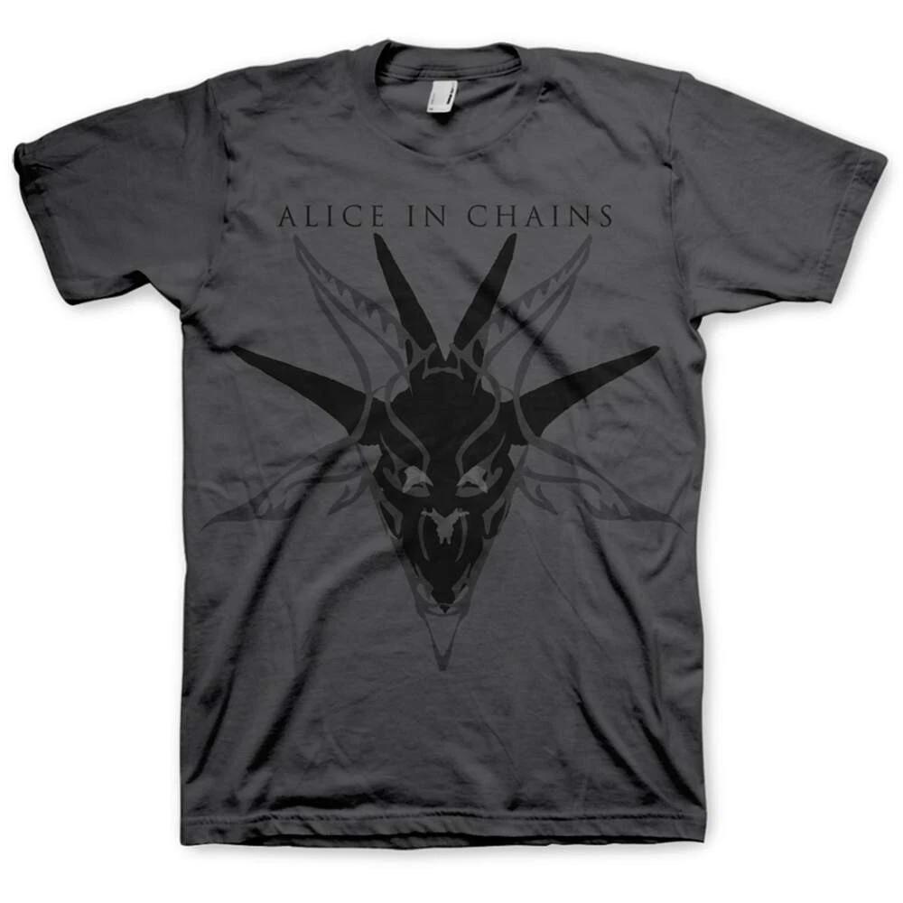 Alice In Chains  Black Skull  Charcoal Grey T shirt - NEW 3XL