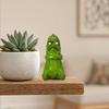 Funny Pickle Sculpture, Quirky Cucumber Statue, Cute Resin Pickle Emotional Support Ornament for Home, Living Room, Bedroom, Office Desk Decor