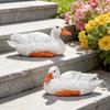 Duck Garden Statue Outdoor Resin Animal Figurine for Yard Lawn Patio Pond Modern Decorative Statuette