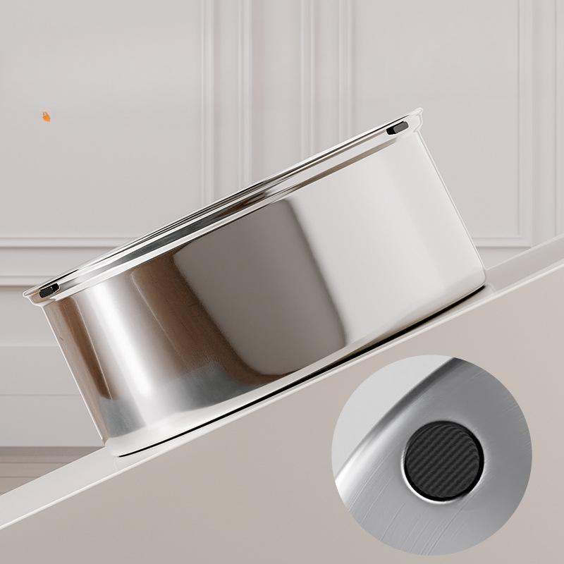 Pet Food Utensils 304 Stainless Steel Dog Bowl Floating Bowl Drinking Water Floating Dog Basin Drinking Water Large Capacity Pet Bowl