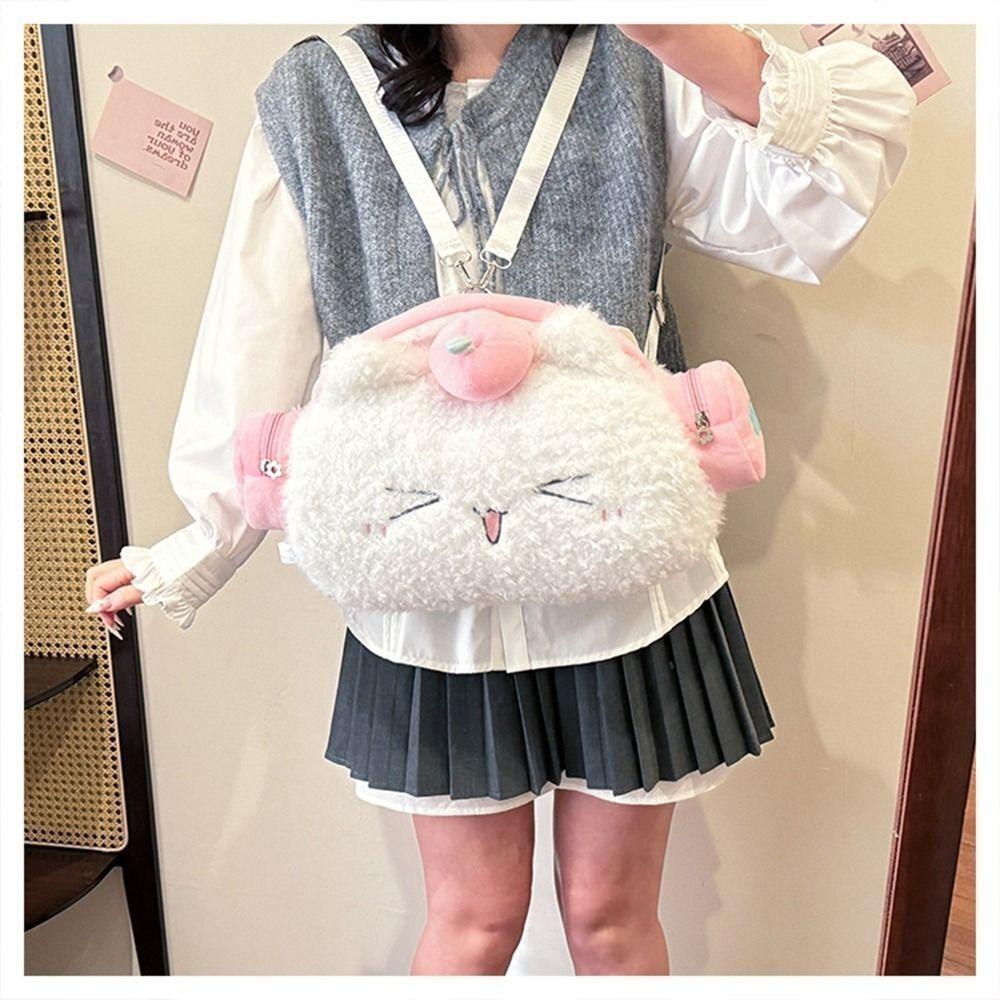 Large Capacity Anime Shoulder Bag Trendy Shoulder Bag Fashion Plush Doll Crossbody Ba  Students