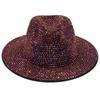 Cross-Border New Stage Performance Fashionable And Shiny Handmade Point Diamond British Retro Woolen Jazz Hat Felt Top Hat