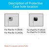 Tablet Case 360 Rotation Tablet Cover For IPad Air 2024 11 Inch 13 Inch Case M2 PU Leather Stand Funda For IPad Pro 11 13 Inch 2024 Cover M4