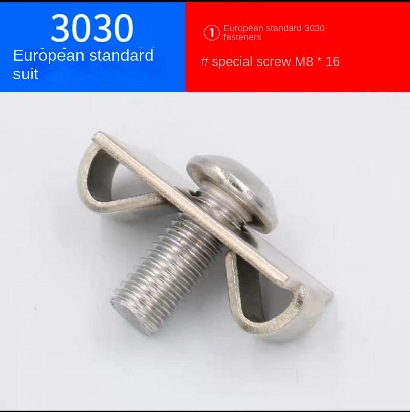 20/50PCS M6 M8 M12 EU Aluminum Profile Elastic Fastener 2020 3030 4040 4545 Butterfly Fastener Built-in Connector Frame Assembly