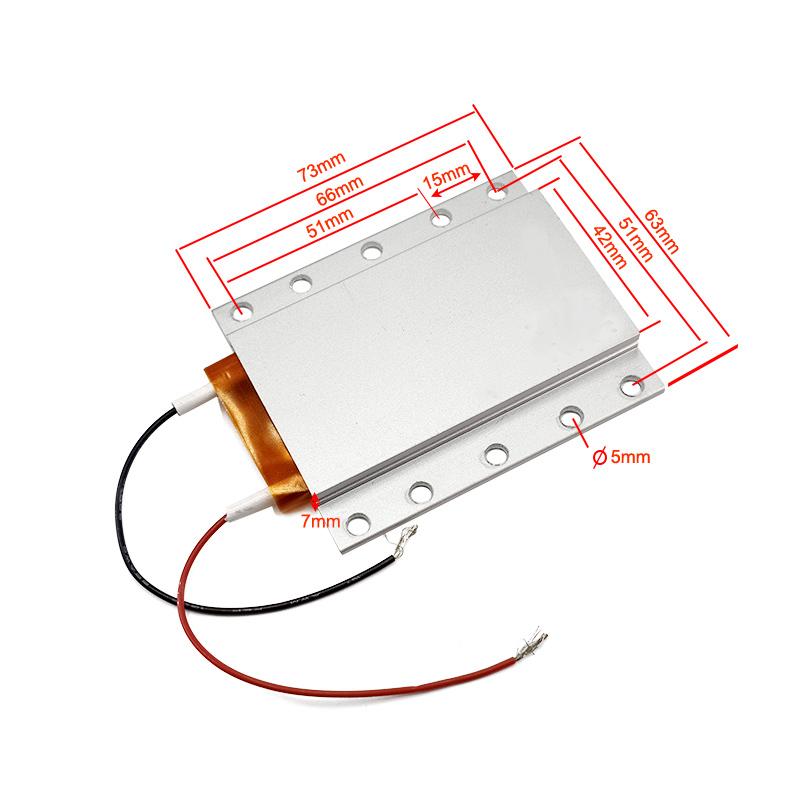 PTC Heater Element Thermostat 220V 73x63x7mm PTC Heating Element 180/230/270C Constant Temperature Heater Plate for Coffeemaker 220V 180C 80-120W