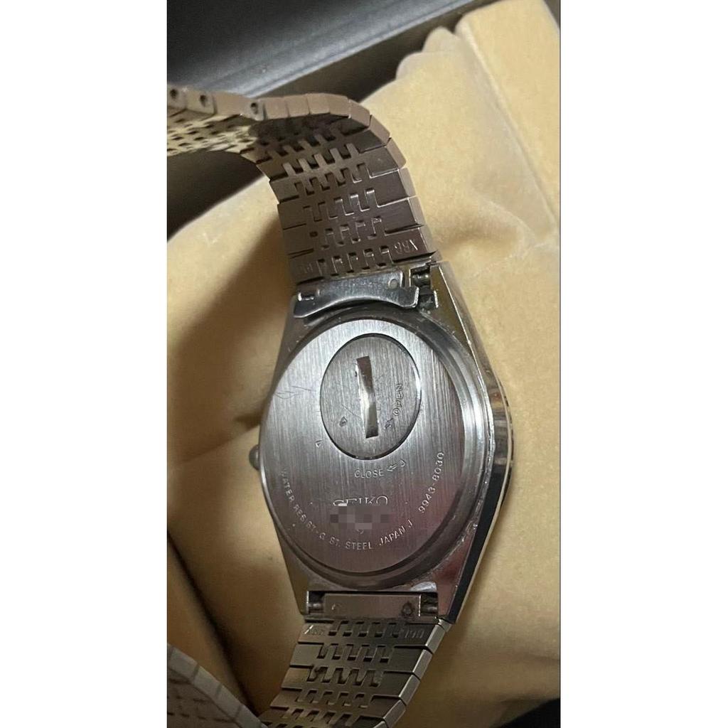 Used Rare SEIKO GRAND QUARTZ 9943-8030 Working box manual with frame Grand quartz Good condition