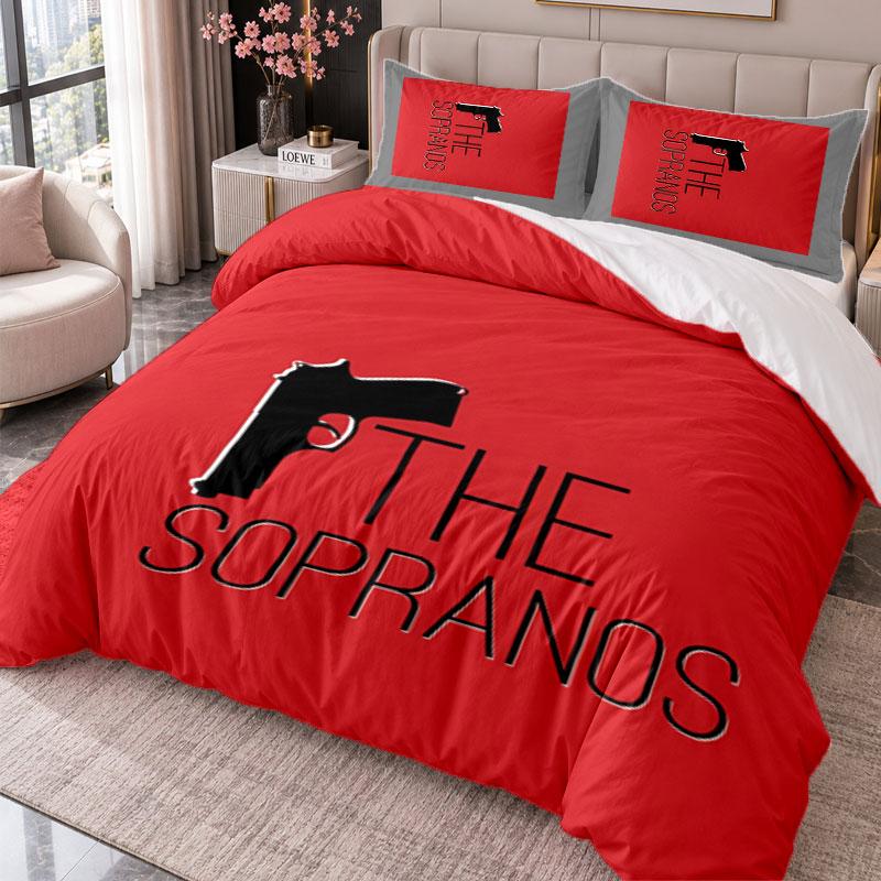 The Sopranos 3Pcs Bedding Set Duvet Cover With Two Pillowcases For Bedroom Home Decoration