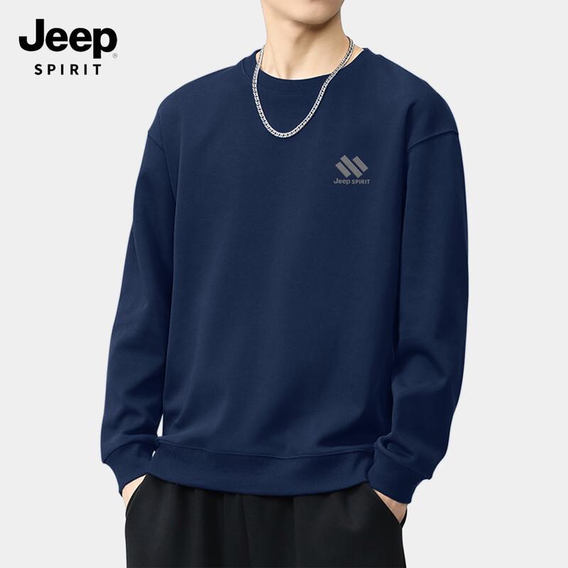 JEEP SPIRIT Men's Round Neck Casual Sweatshirt