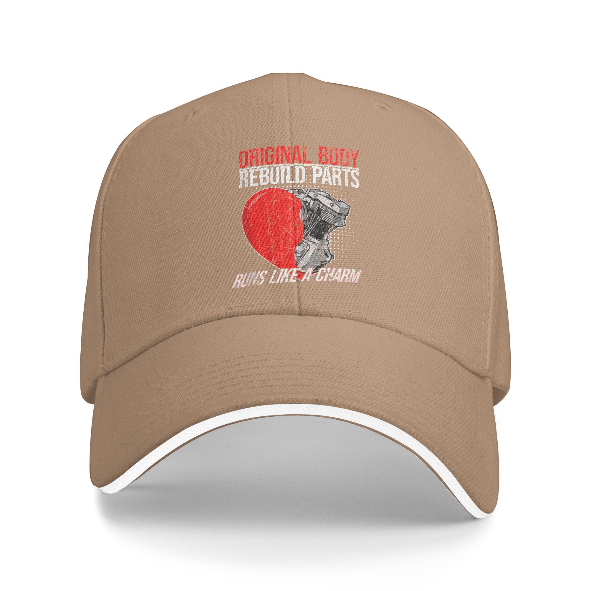 

Summer Casual Baseball Cap Original Body Rebuild Parts Open Heart Surgery Survivor Outdoor Trucker Hat Men Cool Baseball Caps As Picture хаки